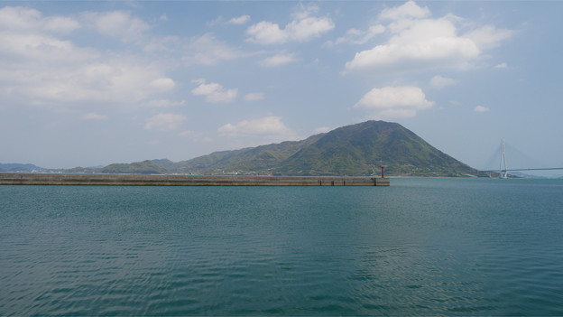 瀬戸内海 大三島から見た生口島 (1)