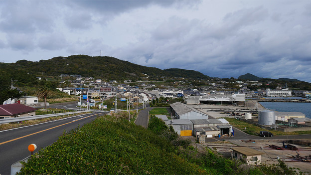 生月大橋から見た生月島の景色 (1)