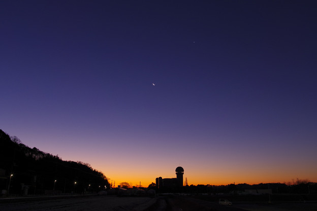 金星、月と木星