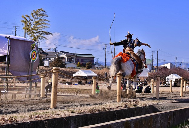 勢いある馬の走り 曽我梅林の流鏑馬 写真共有サイト フォト蔵