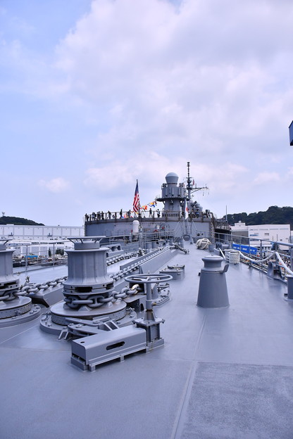 撮って出し ヨコスカフレンドシップデー米海軍横須賀基地 艦船見学あすかから見るブルーリッジ 8月4日 写真共有サイト フォト蔵