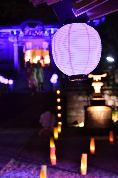 撮って出し。。長谷灯り 御霊神社ライトアップ 8月26日