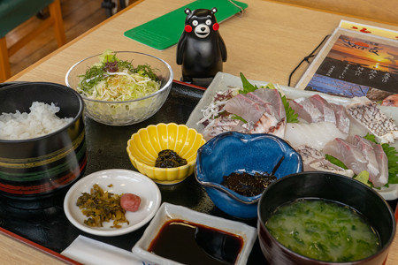 刺身定食(道の駅・上天草さんぱーる【熊本】)