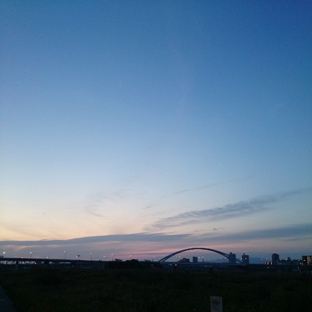 夜明け前の長柄橋