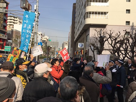 20180216モリ・カケ追及！緊急デモ（神戸）IMG_0192