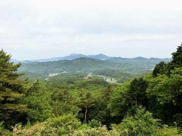 林道美作北2号線から眺める大山