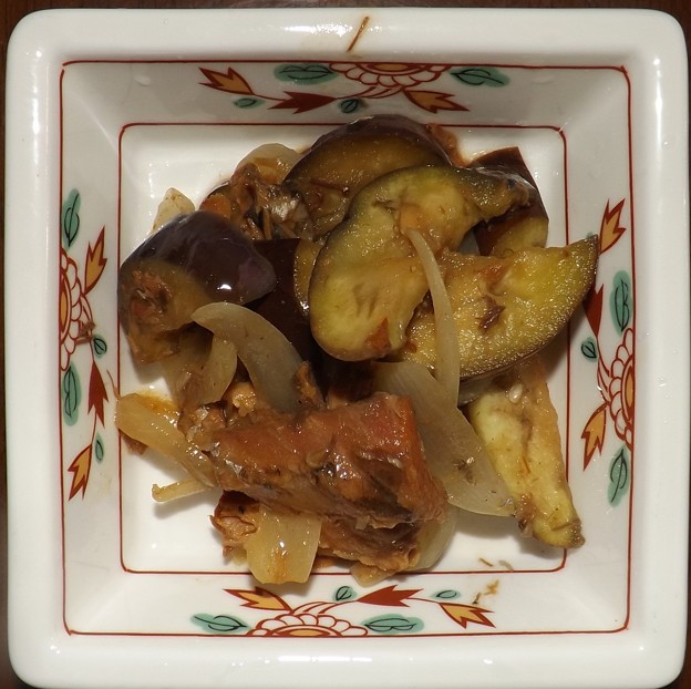 2019/09/09（月）・サバ缶で簡単茄子の煮物