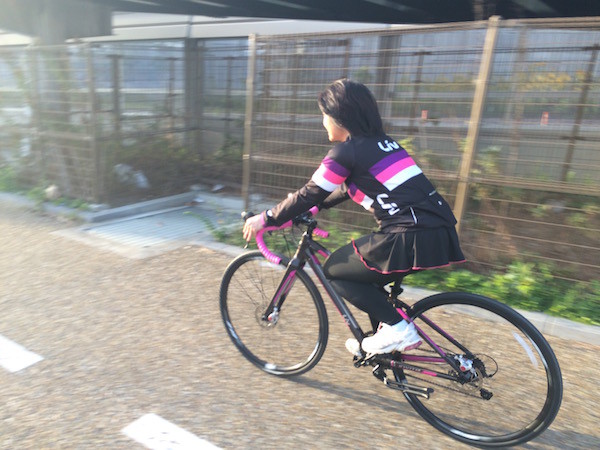 家内は自転車Livにライド、私はジョギングでラン