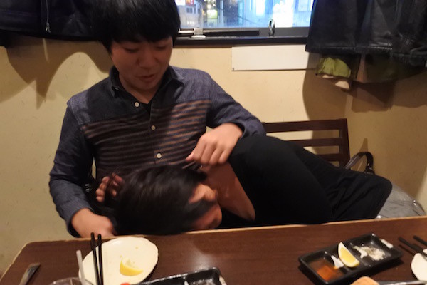 飲みすぎた家内は一時こんな状態に 飲みすぎた家内は一時こんな状態に