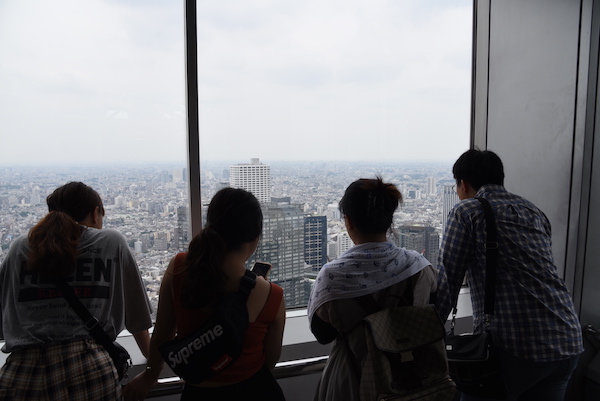 南北両方の展望台に登って都内を見下ろす