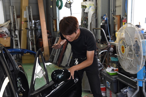 あまりの綺麗さに長男も驚き