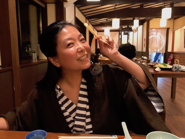 宿に戻って美味しい夕食