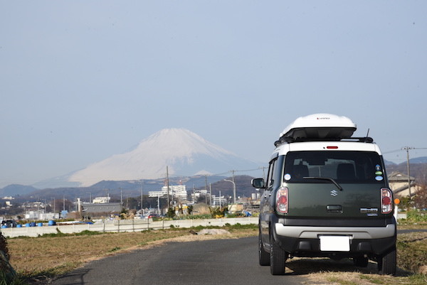 富士山が見え、天気が良いのでちょっと寄り道