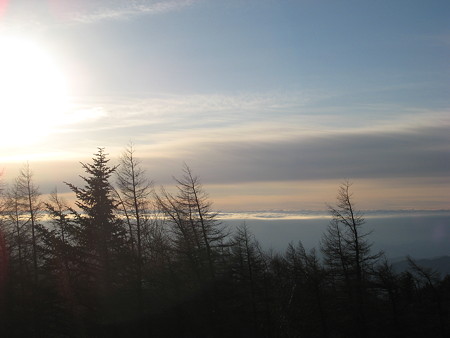 雲取山山頂からの景色