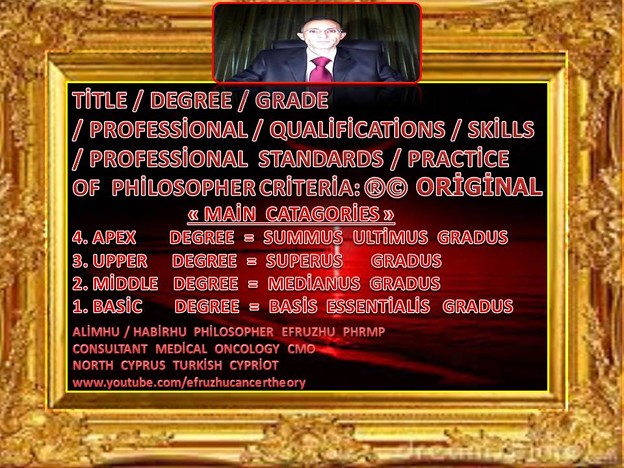 P0 PHİLOSOPHER PROFESSİONAL  QUALİFİCATİONS BY PHİLOSOPHER EFRUZHU PHRMP NORTH  CYPRUS TURKİSH  CYPRİOT    0