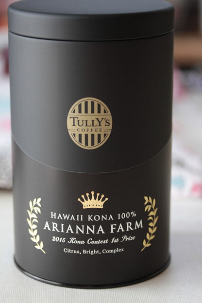 TULLY&#039;s CUPPER RESERVE COLLECTION HAWAII KONA 100% ARIANNA FARM キャニスター
