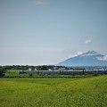 Photos: 列車と利尻富士(2)